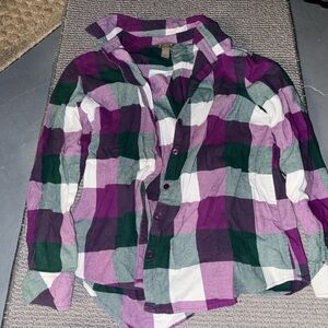 Long sleeve button down flannel